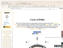 Tablet Screenshot of circleoffifths.com